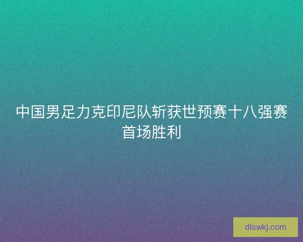 中国男足力克印尼队斩获世预赛十八强赛首场胜利